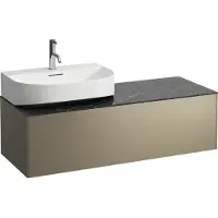 Laufen Tiroir Sonar en cours d'utilisation, 1 tiroir, adapté au lavabo H816341, H816342, découpe à gauche pour le lavabo, H4054520341421