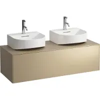 Laufen Tiroir Sonar en cours d'utilisation, 1 tiroir, adapté au lavabo H816341, découpe à gauche et à droite pour le lavabo, H4054540340401