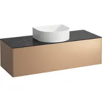 Laufen Tiroir Sonar courant, 1 tiroir, adapté aux cuvettes des lavabos 812340, 812341, 812342, 812343, découpe au milieu pour le lavabo, H4054210341411