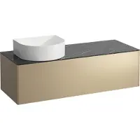Laufen Tiroir Sonar en cours d'utilisation, 1 tiroir, adapté aux cuvettes des lavabos 812340, 812341, 812342, 812343, découpe à gauche pour le lavabo, H4054220341401