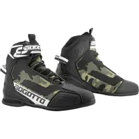 Bogotto Tokyo Camo Perforé Chaussures de Moto Taille 42