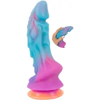 Beasty Cocks - godemichet extraterrestre en silicone (bleu-orange)