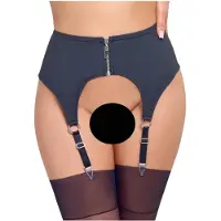Cottelli - porte-jarretelles opaque - noir - M
