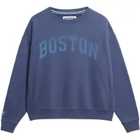 Superdry Femme Sweat ras du cou Décontracté Athletic Essentials Bleu Marine Taille: 44