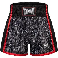 TAPOUT Pantalon de sport 'Camino' rouge feu / noir / blanc