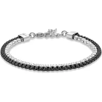 Police Sequence Bracelet Argenté Homme
