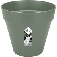 Elho Pot De Fleurs Rond Loft Urban - Plastique Réservoir - Ø30 - Vert