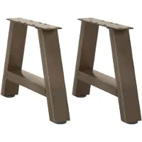 vidaXL Pieds de table basse en forme de A 2 pcs. 50x(30-31) cm acier