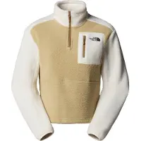The North Face - Polaire - W Yumiori 1/4 Zip Khaki Stone/White Dune pour Femme - Taille L - Kaki