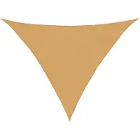 vidaXL Voile d'ombrage 160 g/m² triangulaire sable 4x4x5,8 m PEHD