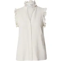 Selected Chemisier 'SLFViva' blanc cassé