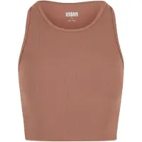 Urban Classics Sports Rib Sleeveless T-shirt Marron XL Femme