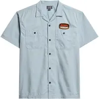 Superdry Mechanic Short Sleeve Shirt Bleu M Homme