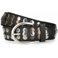 Vanzetti Ceinture or / anthracite / argent