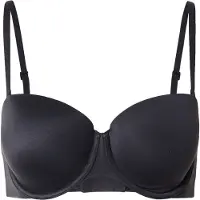 Calvin Klein Lv00qf7537 Strapless Bra Noir 90 / D Femme