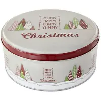 Städter Stã¿Dter Boîte À Gâteaux Yummy Christmas Rond Fer Blanc Coloré 16 Cm