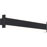 QAZQA Applique murale moderne noire CCT 60cm incl. LED IP54 - Vanya