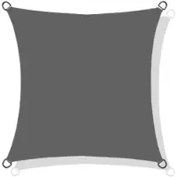 AIO Factory Voile d'ombrage nylon étanche 5x5 m gris
