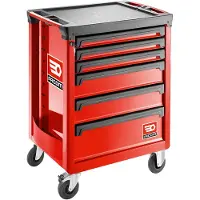 Facom Chariot ROLL - - ROLL.6M3APB - 6 tiroirs - 3 modules par tiroir - Rouge