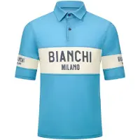 Santini Bianchi Milano Retro 2025 Short Sleeve Polo Bleu XL Homme