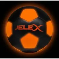 "Neon" Lumière LED Ballon de foot noir/orange