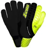 Zeus Eko Gants du gardien de but noir jaune fluo