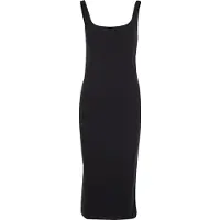 Urban Classics Basic Long Cotton Jersey Sleeveless Dress Noir 3XL Femme