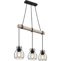 Globo Lighting Lampe à suspendre métal noir mat, 3x E27