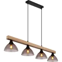 Globo Lighting Lampe à suspendre métal noir mat, 4x E14