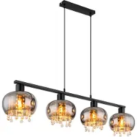 Globo Lighting Plafonnier métal noir mat, 1x E27 LED
