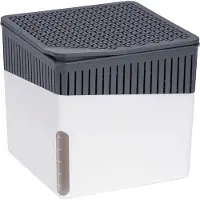 Wenko déshumidificateur d'ambiance Cube 500 g boîte à air voiture cave salle de bain locaux granulés blanc
