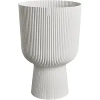 Elho Pot De Plante Vibes Fold Coupe Blanc 30 X 29,5 X 45 Cm 100% Recyclé