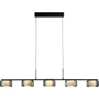 Paul Neuhaus Suspension RIKA LBH 119x15x180 cm noir Lampe à suspendre
