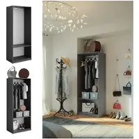 Vicco Armoire à vêtements Elmo Anthracite 80x200cm, Model 50201