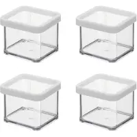 Rotho Lot de 4 boîtes à pâtes riz farine LOFT 0.5 L