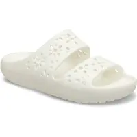 Crocs Classic Floral Cut Out Slides Blanc EU 42-43