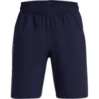 Under Armour short Woven Wordmark bleu marine pour enfant
