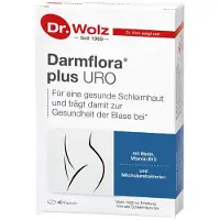 Dr. Wolz Flore intestinale plus URO Capsules pour une muqueuse saine et contribue ainsi à la santé de la vessie, 40 capsules