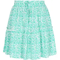 Swirly Jupe 'Back To School' turquoise / blanc
