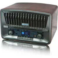 Roadstar HRA-270CD-MP3CD+BT Radio CD Vintage Digital DAB+/FM Portable CD-MP3, Bluetooth USB, télécommande Bois