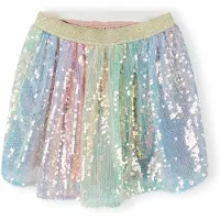 MINOTI Jupe turquoise / azur / or / rose