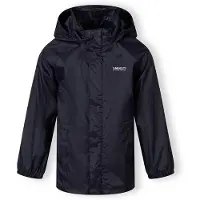 MINOTI Vestes de pluie à capuche, bleu foncé, taille 122, unie