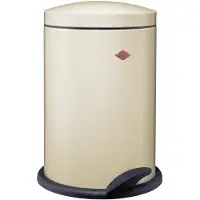Wesco Poubelle à pédale 116 en MANDELE avec pédale et volume de déchets de 13 litres / Poubelle sur pied