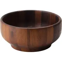 Continenta Bol en acacia, Saladier + bol, Marron