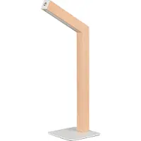 TRIO Lampe de table design Skip Rechargeable blanc avec bois
