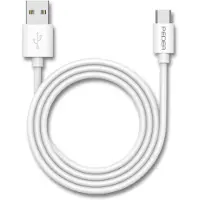 Pedea Câble de charge rapide et de données USB-A/USB-C , 1m, blanc