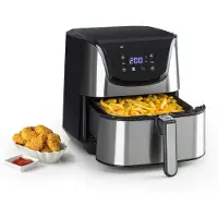 Klarstein Aero Vital deluxe Friteuse à air chaud 5,4L 1700W inox argent