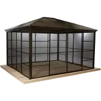 Sojag Pavillon Castel 12x14 bronze 362 x 427 x 296 cm (L x l x h) Aluminium