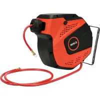 YATO Tuyau à air comprimé, enrouleur automatique de tuyau 6,5mm 14m