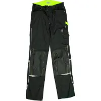 Terrax Pantalon en Softshell Workwear taille 58 noir/limette 100 % PES (58)